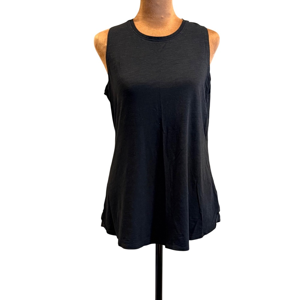 Tasc Performance Tank Top Women S Black Bamboo Organic Cotton Sustainable Soft